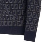 FENDI SWEATER WOOL AND FF NYLON PULLOVER