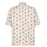FENDI WHITE SILK FENDILICIOUS SHIRT
