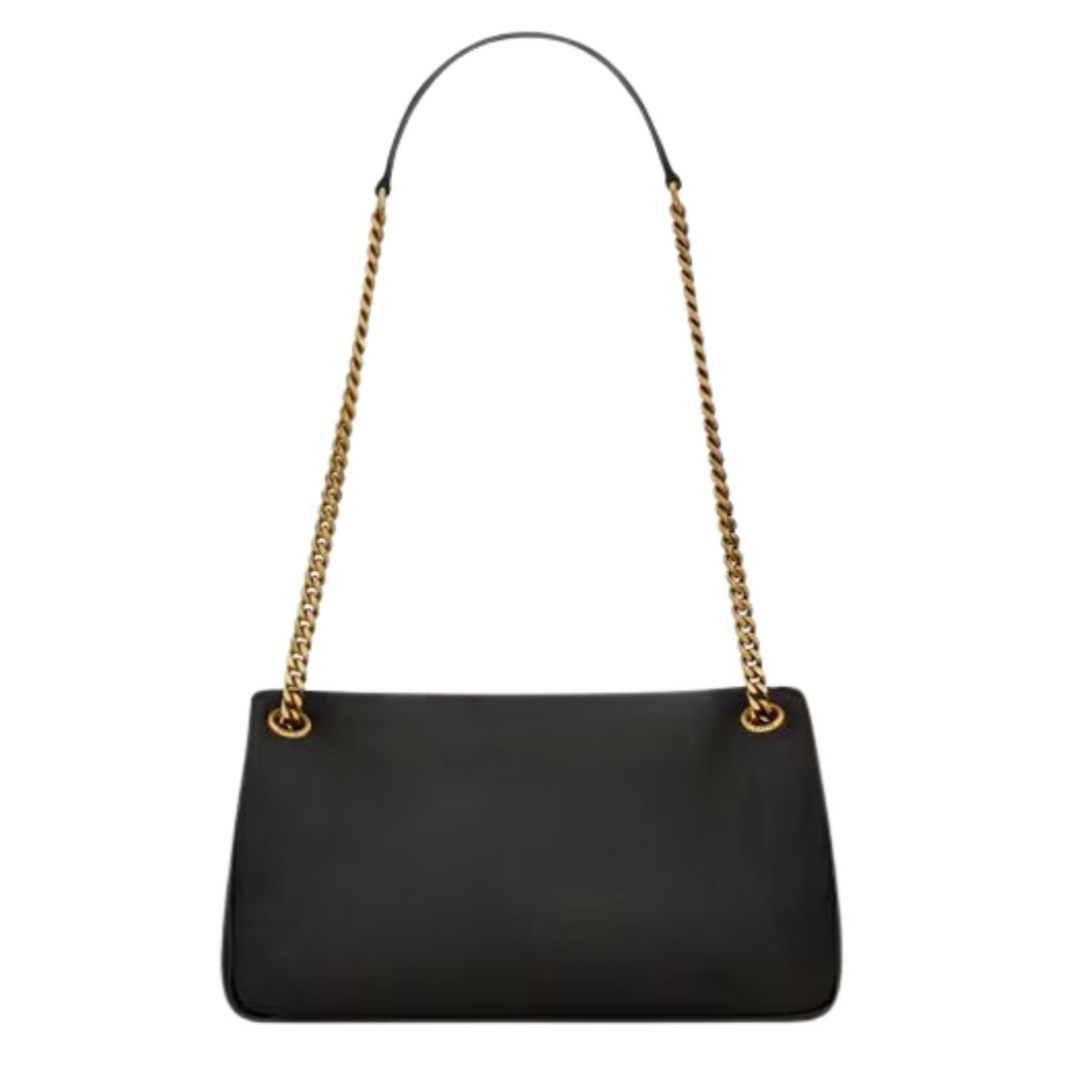 6 SAINT LAURENT CALYPSO SMALL IN PLUNGED LAMBSKIN