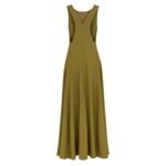FENDI GREEN SABLÉ DRESS