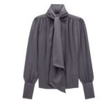 SAINT LAURENT BLOUSE IN SILK CHARMEUSE