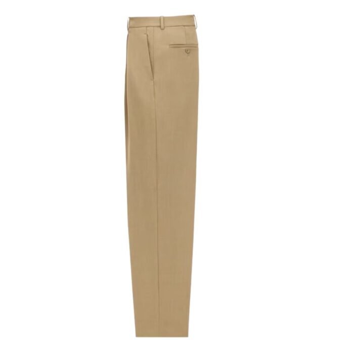 SAINT LAURENT HIGH WAISTED PANTS IN WOOL GABARDINE