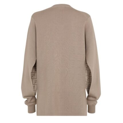 FENDI GRAY WOOL SWEATER