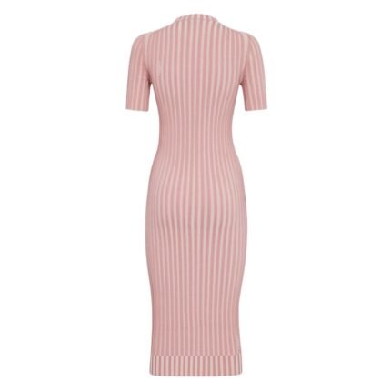 FENDI PALE PINK COTTON DRESS