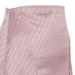 FENDI MAUVE PINK FF SILK SKIRT