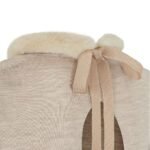 FENDI BEIGE SILK AND WOOL DRESS