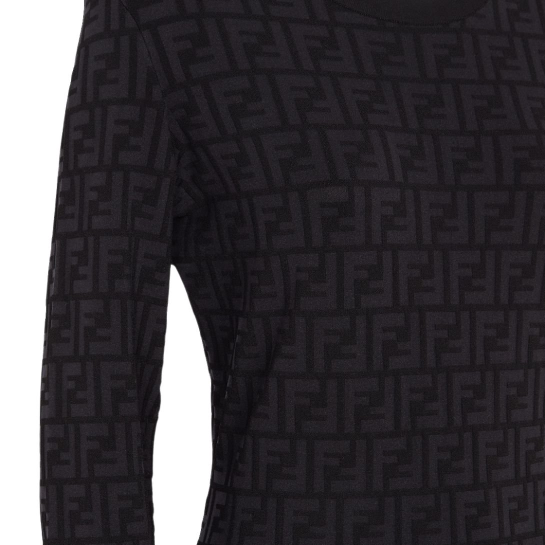 6 FENDI DRESS BLACK VISCOSE