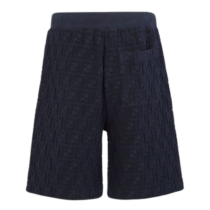 FENDI BERMUDAS WHITE FF TERRY SHORTS