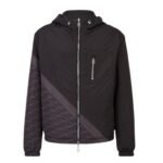 FENDI BLACK NYLON WINDBREAKER JACKET
