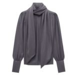 SAINT LAURENT BLOUSE IN SILK CHARMEUSE