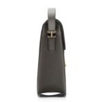 TOM FORD GRAIN LEATHER TARA MEDIUM CROSSBODY GRAPHITE