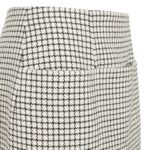 FENDI WHITE CHECK WOOL MINI SKIRT