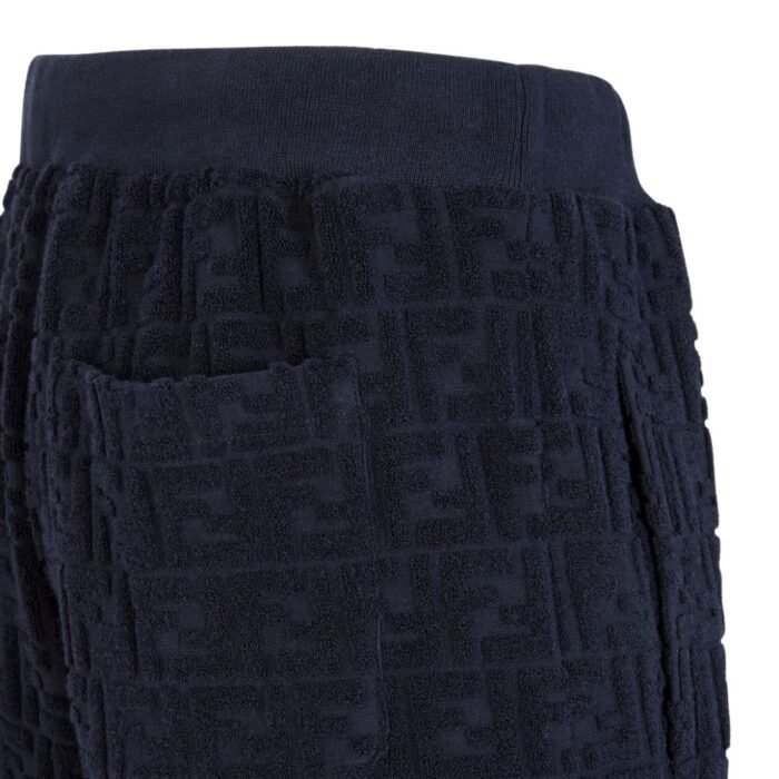 FENDI BERMUDAS WHITE FF TERRY SHORTS