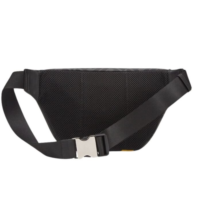 FENDI GRAY FABRIC BELT BAG
