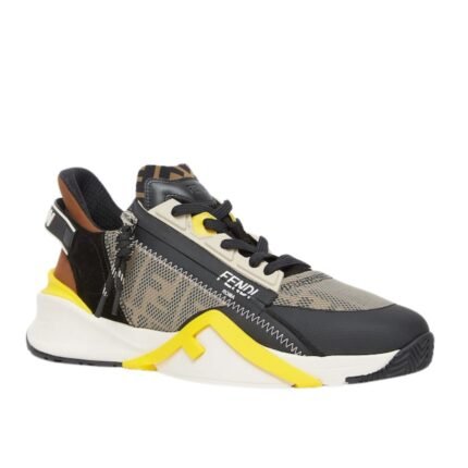FENDI FLOW SNEAKERS FF LYCRA RUNNING SHOE