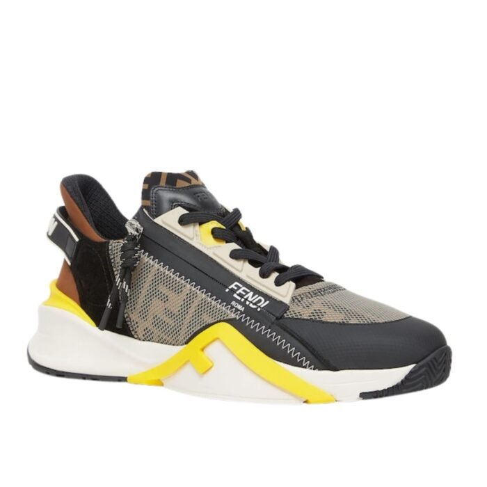 FENDI FLOW SNEAKERS FF LYCRA RUNNING SHOE