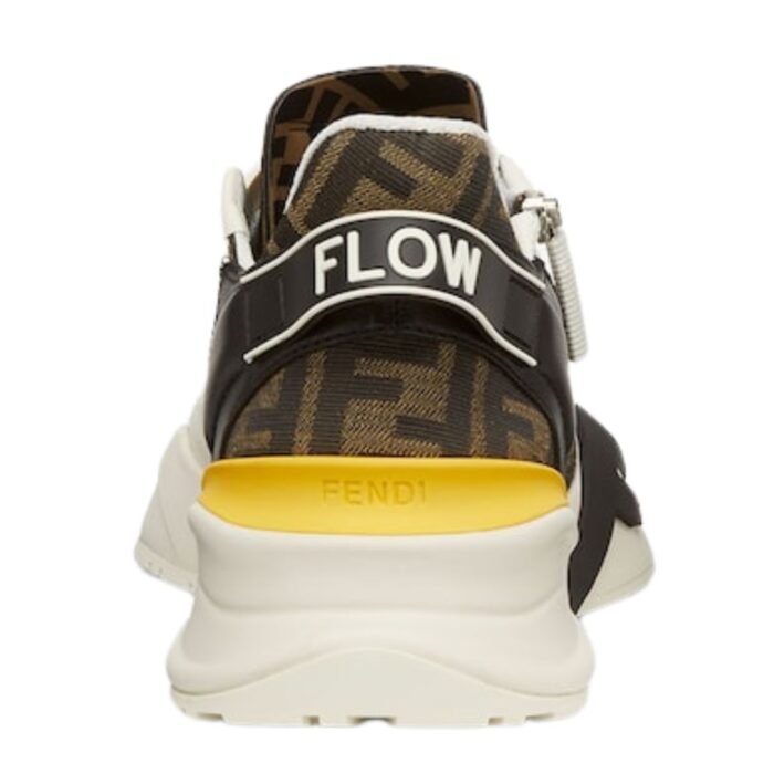 FENDI FLOW SNEAKERS LEATHER LOW-TOPS