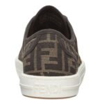 FENDI DOMINO FF JACQUARD FABRIC LOW-TOPS