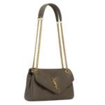 SAINT LAURENT CALYPSO SMALL IN PLUNGED LAMBSKIN