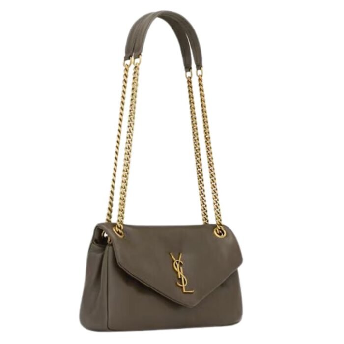 SAINT LAURENT CALYPSO SMALL IN PLUNGED LAMBSKIN
