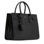 SAINT LAURENT SAC DE JOUR IN CROCODILE EMBOSSED LEATHER NANO