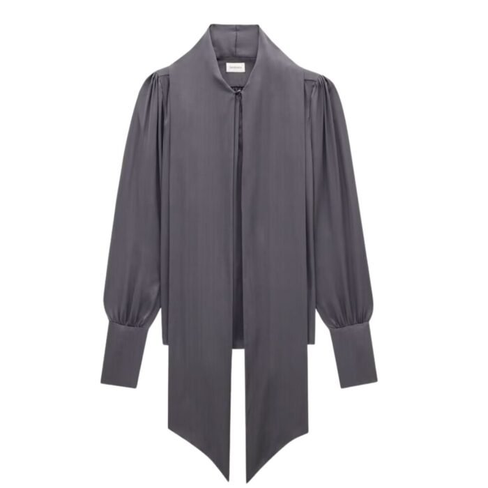SAINT LAURENT BLOUSE IN SILK CHARMEUSE