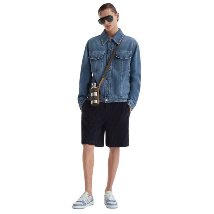 FENDI BERMUDAS WHITE FF TERRY SHORTS