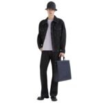 FENDI BLUE DENIM PANTS