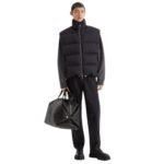 FENDI VEST BLACK WOOL TWILL GILET