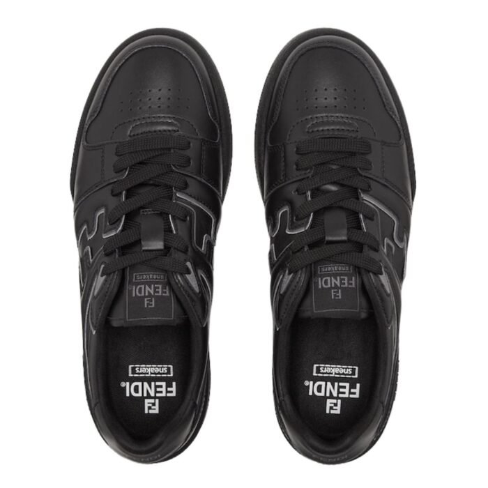 FENDI MATCH SNEAKERS LEATHER LOW-TOPS