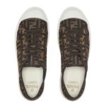 FENDI DOMINO FF JACQUARD FABRIC LOW-TOPS