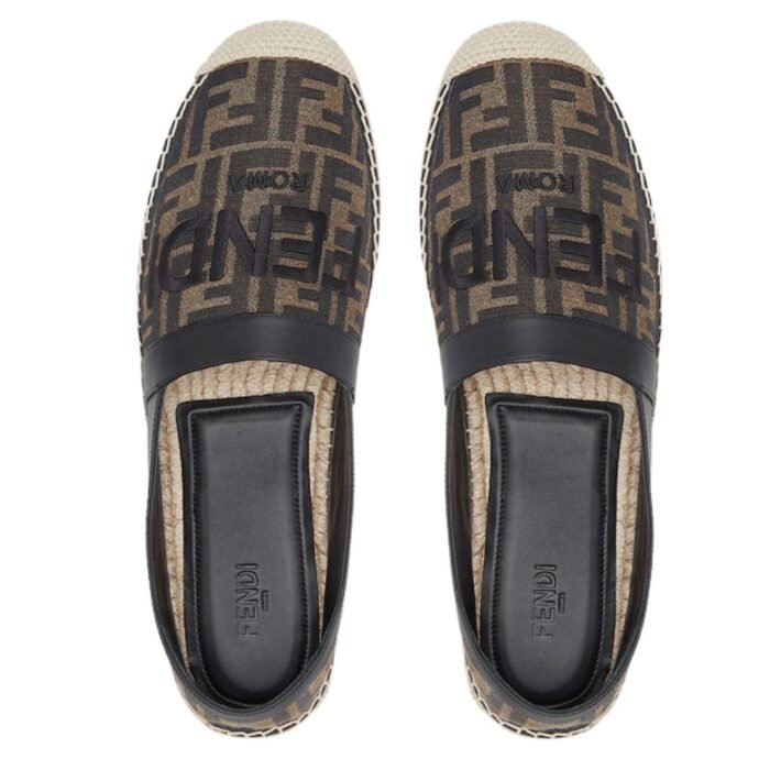 FENDI FF JACQUARD FABRIC ESPADRILLES