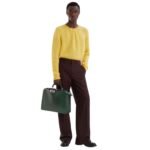 FENDI YELLOW MOHAIR SWEATER
