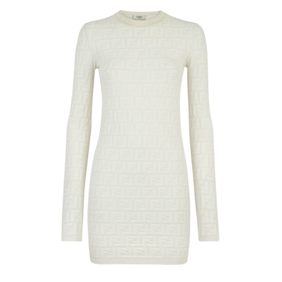 Untitled design FENDI DARK PURSPLE FF SILK DRES