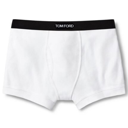 TOM FORD COTTON BOXER BRIEFS WHITE