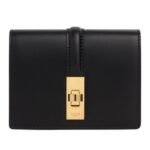 CELINE CARD HOLDER WITH FLAP 16 IN SATINATED CALFSKIN TAN