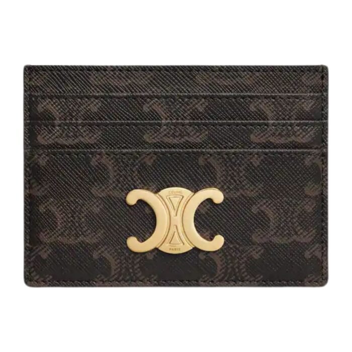 CELINE CARD HOLDER TRIOMPHE IN TRIOMPHE CANVAS