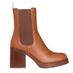 CELINE TESS CHELSEA BOOT IN CALFSKIN HAVANA