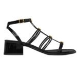 CELINE CLEMENCE MULTI TRIOMPHE SANDAL IN GLOSSY CALFSKIN