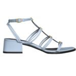 CELINE CLEMENCE MULTI TRIOMPHE SANDAL IN LAMBSKIN MILK
