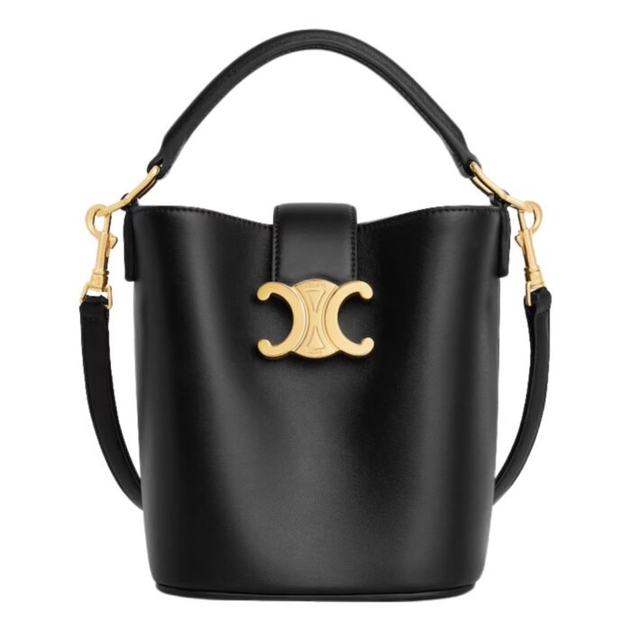 CELINE MINI BUCKET LOUISE IN SMOOTH CALFSKIN ICE BLUE