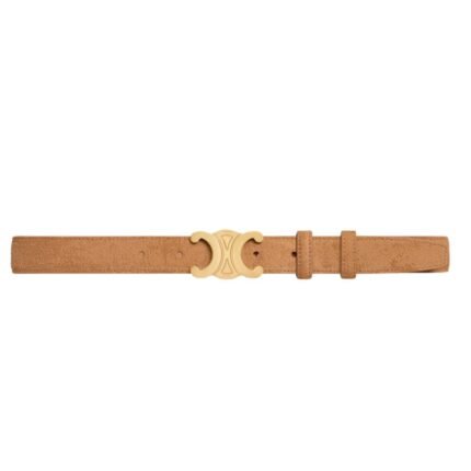 CELINE MEDIUM TRIOMPHE BELT IN SUEDE CALFSKIN