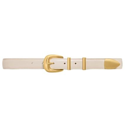 CELINE MEDIUM WESTERN BELT IN TAURILLON LEATHER BLACK
