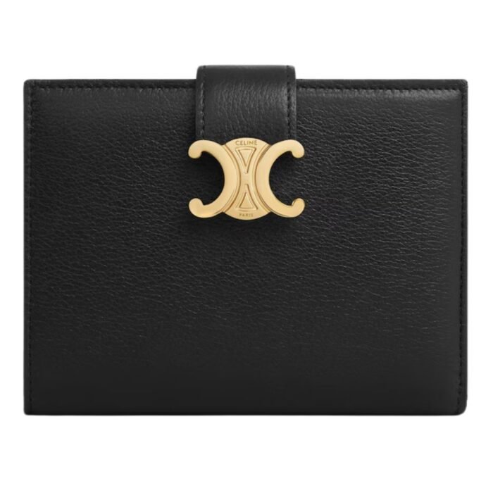 CELINE MEDIUM WALLET VICTOIRE IN TRIOMPHE CANVAS TAN