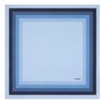 TOM FORD GEOMETRIC SILK POCKET SQUARE BLUE