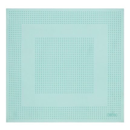 TOM FORD FRAMED POLKA DOT POCKET SQUARE LIGHT BLUE