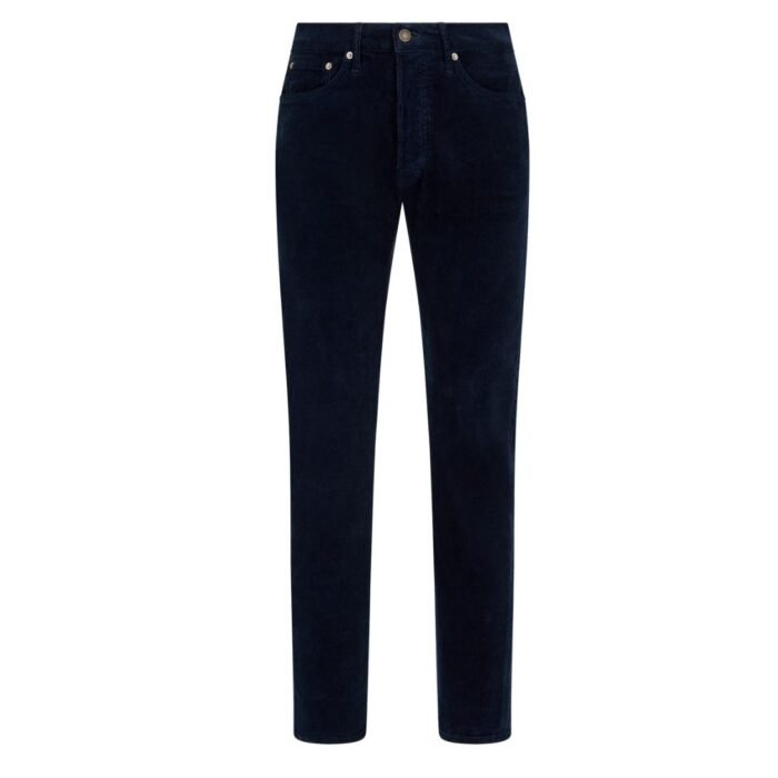 TOM FORD 12 WAVES CORD STANDARD FIT DENIM BLACK
