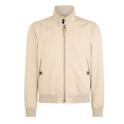 TOM FORD COTTON SILK HARRINGTON MIDNIGHT NAVY