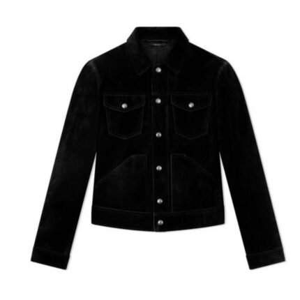 TOM FORD LIGHT SUEDE OUTERSHIRT MOCHA