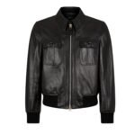 TOM FORD GLOSSY SMOOTH LEATHER BLOUSON